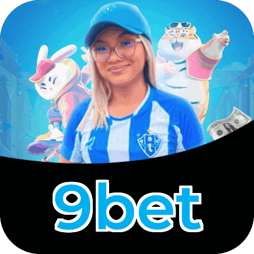 Interface do aplicativo 9bet mostrando jogos disponíveis no iOS e Android